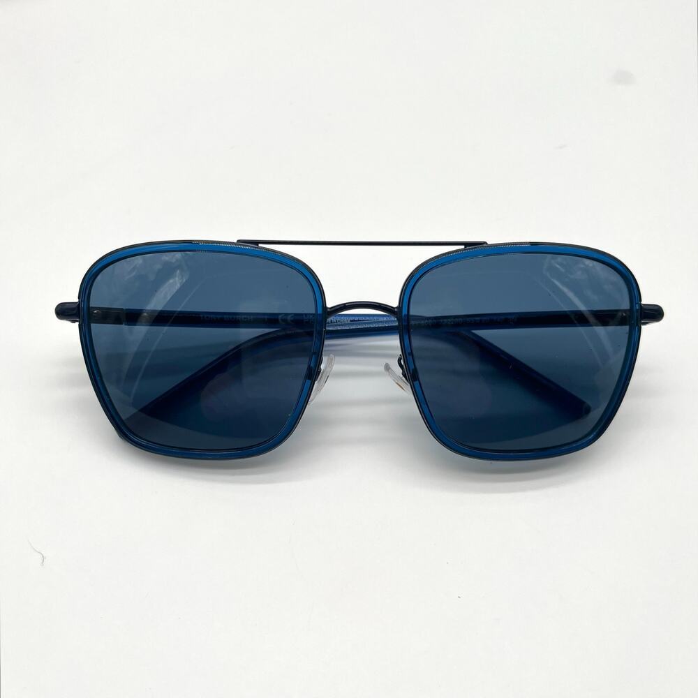 TORY BURCH NWOT Blue Transparent Sunglasses, Case and Dustbag Included - Picture 4 of 14